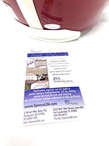 Jerry Jeudy Alabama Crimson Tide Signed Autograph Full Size Helmet Signature Debut JSA Certified