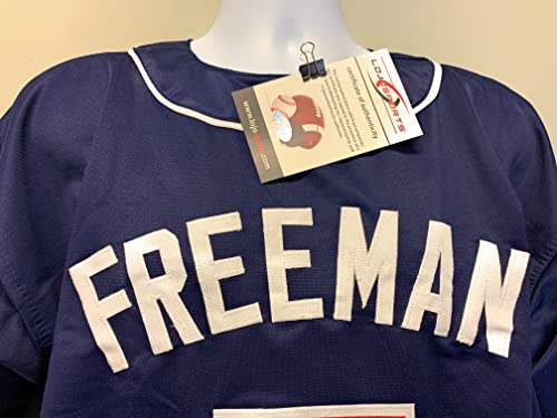 Freddie Freeman Atlanta Braves Signed Autograph Custom Jersey Red W/Blue  LoJo Sports Certified COA