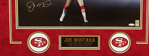 Joe Montana San Francisco 49ers Signed Autograph Custom Framed 16x20 Photo Photograph Suede Matted to 26x28 GTSM Tristar Certified