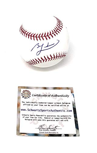 Ben Zobrist Chicago Cubs Signed Autograph Official MLB Baseball Schwartz Sports Authentic Certified