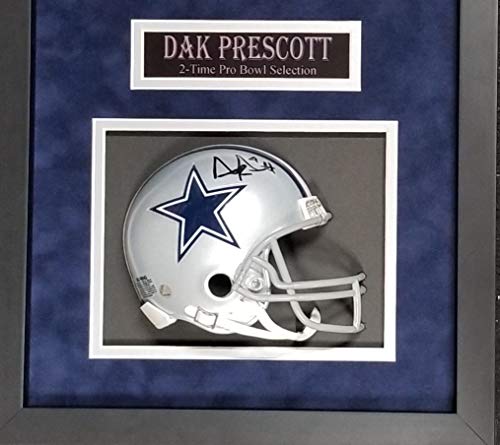 Dak Prescott Dallas Cowboys Signed Autograph Mini Helmet Custom Shadow –  MisterMancave