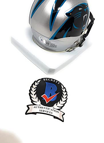 DJ Moore Carolina Panthers Signed Autograph Speed Mini Helmet Becket Witnessed Certified