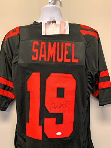 Deebo Samuel San Fransico 49ers Signed Autograph Custom Jersey Black JSA Witnessed Certified
