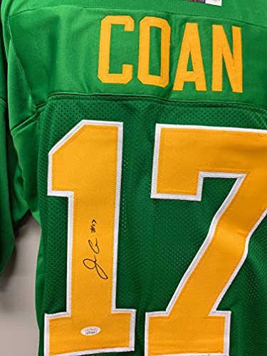 Jack Coan Notre Dame Fighting Irish Signed Autograph Custom Jersey Green JSA Witnessed Certified