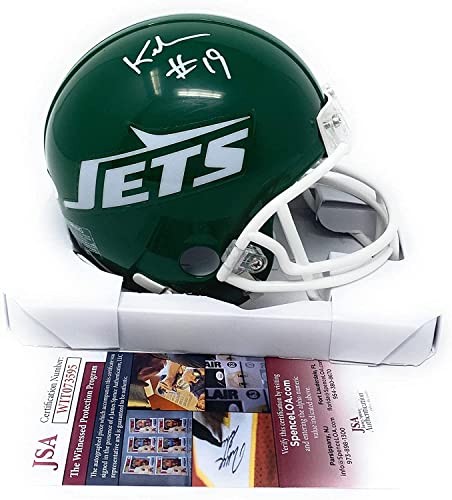 Keyshawn Johnson New York Signed Autograph Mini Helmet JSA Witnessed Certified