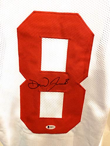 Daniel Jones New York Giants Signed Autograph Custom Jersey White Beckett Witnessed Certified