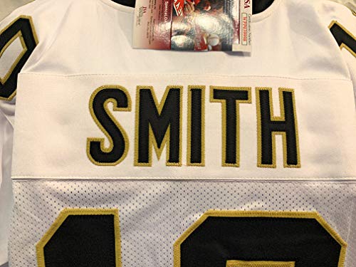 Tre Quan Tre'Quan Smith New Orleans Saints Signed Autograph White Custom Jersey JSA Witnessed Certified
