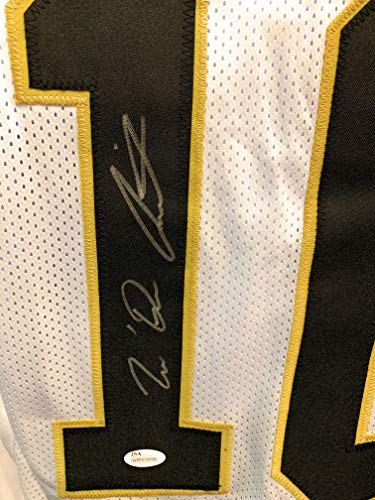 Tre Quan Tre'Quan Smith New Orleans Saints Signed Autograph White Custom Jersey JSA Witnessed Certified