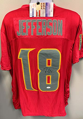 Justin Jefferson Signed Custom Purple Football Jersey