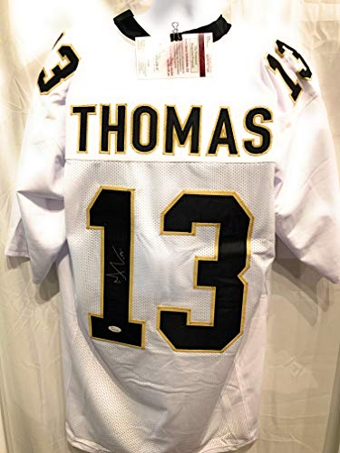 Michael Thomas New Orleans Saints Signed Autograph White Custom Jersey Black #'s JSA Witnessed Certified