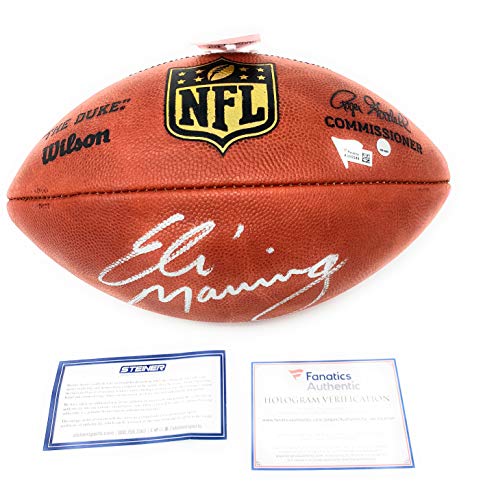 Peyton Manning Eli Manning Colts Broncos New York Giants DUAL Signed Autograph Authentic NFL Duke Football Steiner Sports & Fanatics Authentic Certified