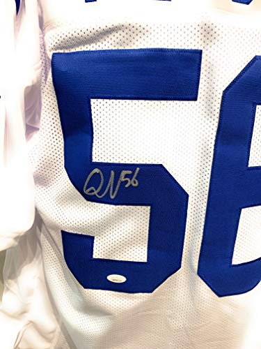 Quenton Nelson Indianapolis Colts Signed Autograph White Custom Jersey JSA Witnessed Certified