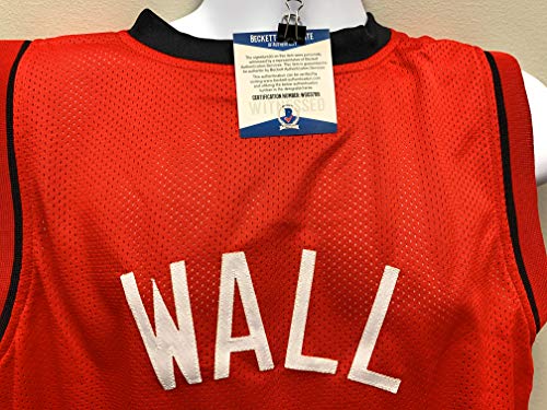 John Wall Houston Rockets Signed Autograph Custom Jersey Red Beckett Witnessed Certified