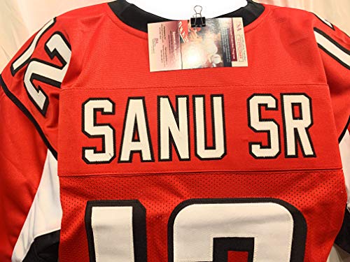 Mohamed Sanu Atlanta Falcons Signed Autograph Red Custom Jersey JSA Witnessed Certified