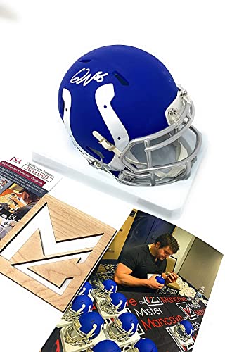 Quenton Nelson Signed Autograph Rare AMP Mini Helmet JSA Witnessed Certified