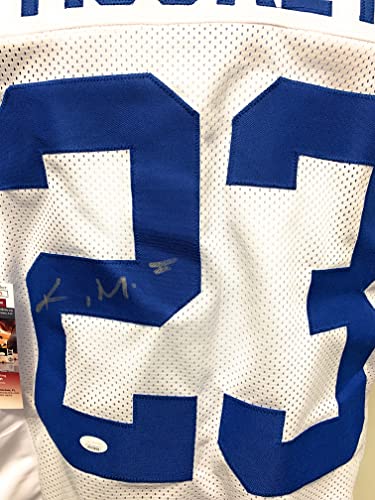 Kenny Moore Indianapolis Colts Signed Autograph Custom Jersey White JSA Witnessed Certified