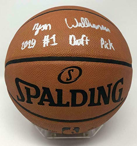 Zion Williamson New Orleans Pelicans Signed Autograph Authentic NBA Game Basketball INSCRIBED #1 DRAFT PICKFanatics Authentic Certified