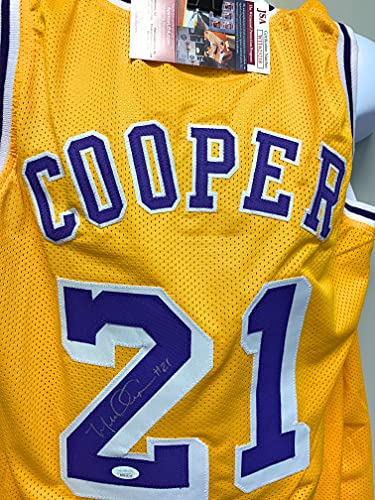 Michael Cooper Los Angeles Lakers Signed Autograph Custom Jersey Yellow JSA Witnessed Certified