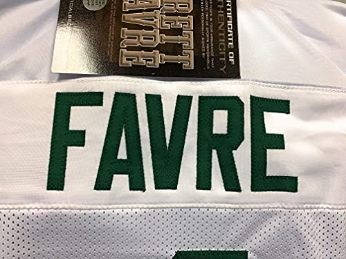Brett Favre Green Bay Signed Autograph Custom Jersey White Brett Favre Certified