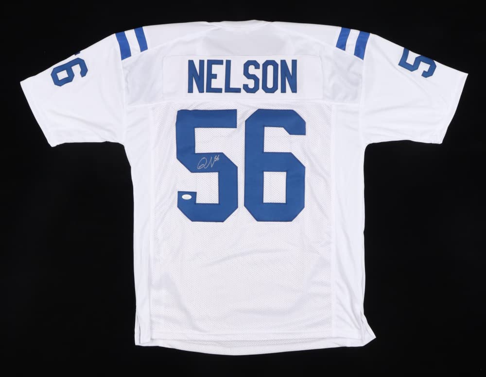 Quenton Nelson Indianapolis Colts Signed Autograph Custom Jersey WHITE JSA Certified