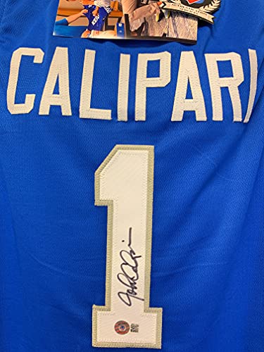 John Calipari Kentucky WIldcats Signed Autograph Custom Jersey Blue Calpari Beckett Witnessed Certified