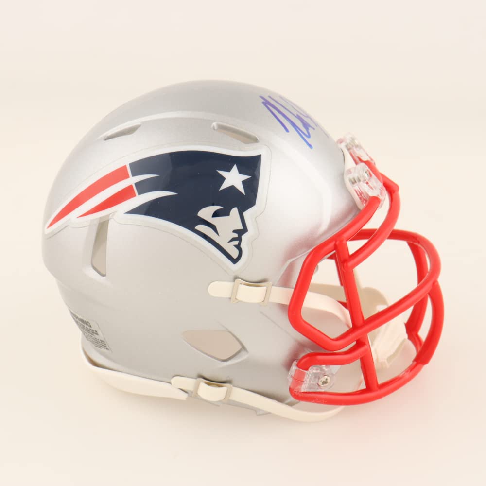 Rob Gronkowski New England Patriots Signed Autograph Speed Mini Helmet Steiner Sports Certified