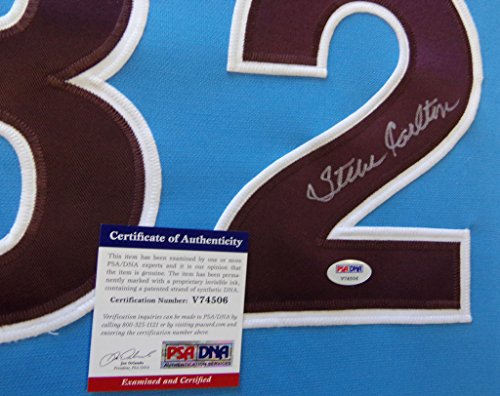 Steve Carlton Philadelphia Phillies Autograph Signed Custom Jersey PSA/DNA Certified