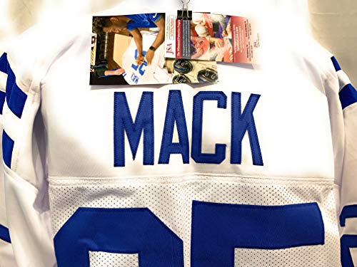 Marlin Mack Indianapolis Colts Signed Autograph White Custom Jersey JSA Witnessed Certified