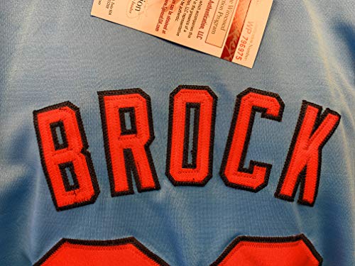Lou Brock Signed Jersey (JSA)