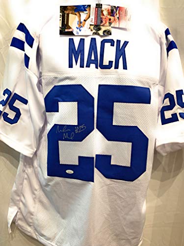 Marlin Mack Indianapolis Colts Signed Autograph White Custom Jersey JSA Witnessed Certified
