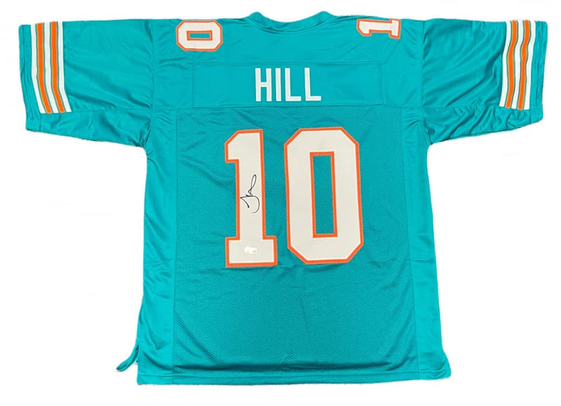 Tyreek Hill Signed 35x43 Custom Framed Miami Dolphins Jersey Beckett (K)