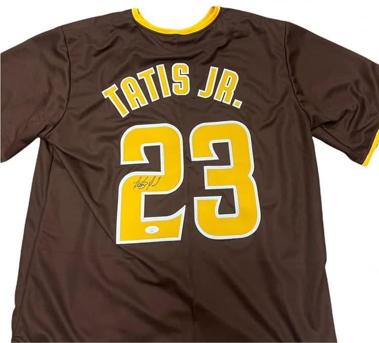 Fernando Tatis Jr San Diego Padres Signed Autograph Custom Jersey Brown JSA Certified
