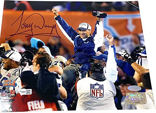 Tony Dungy Indianapolis Colts Signed Autograph Super Bowl XLI 8x10 Photo Photograph Fanatics Authentic & Steiner Sports Certified