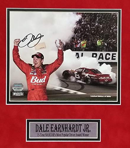 Dale Earnhardt Jr NASCAR Signed Autograph Custom Framed Photo Suede Matting 18x26 Photograph Dale Jr Hologram Fanatics Authentic Certified