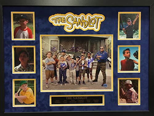 The Sandlot The Movie Squints Smalls YaYa Repeat Timmy Kenny D Multi Signed Autograph Custom Framed Suede Matted James Earl Jones Photograph Certified
