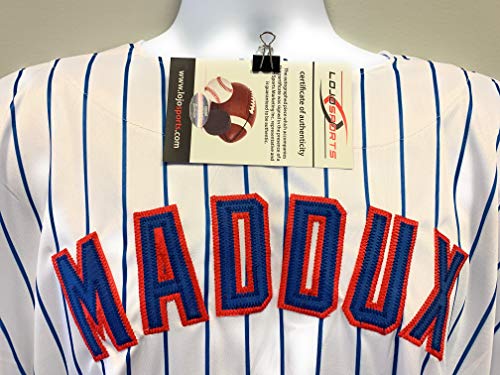 Greg Maddux Autographed/Signed Chicago Cubs Majestic White Jersey