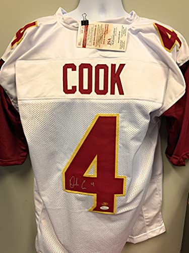 Dalvin Cook Florida State Signed Autograph Custom Jersey White JSA Witnessed Certified