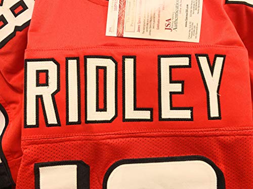 Clavin Ridley Atlanta Falcons Signed Autograph Red Custom Jersey JSA Witnessed Certified