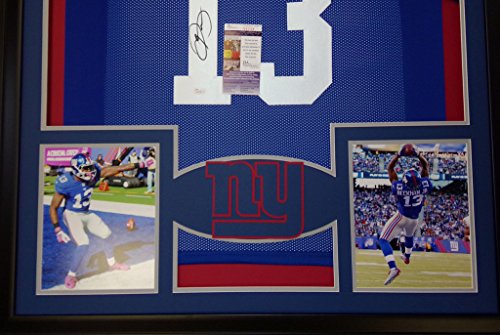 Odell Beckham Jr. New York Giants Autograph Signed Custom Jersey Blue JSA Certified