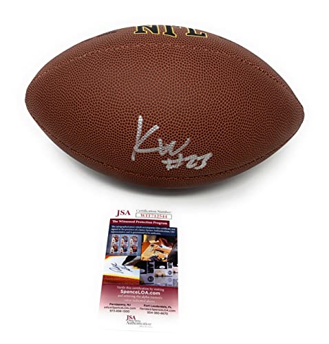 Kyren Williams Notre Dame Fighting Irish Signed Autograph Football JSA Witnessed Certified