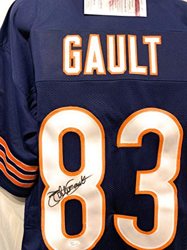 Willie Gault Chicago Bears Signed Autograph Blue Custom Jersey JSA Witnessed Certified