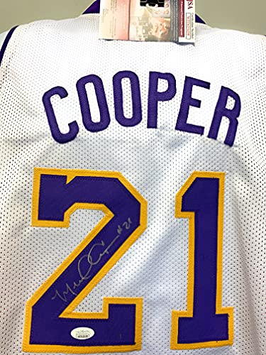 Michael Cooper Los Angeles Lakers Signed Autograph Custom Jersey White JSA Witnessed Certified