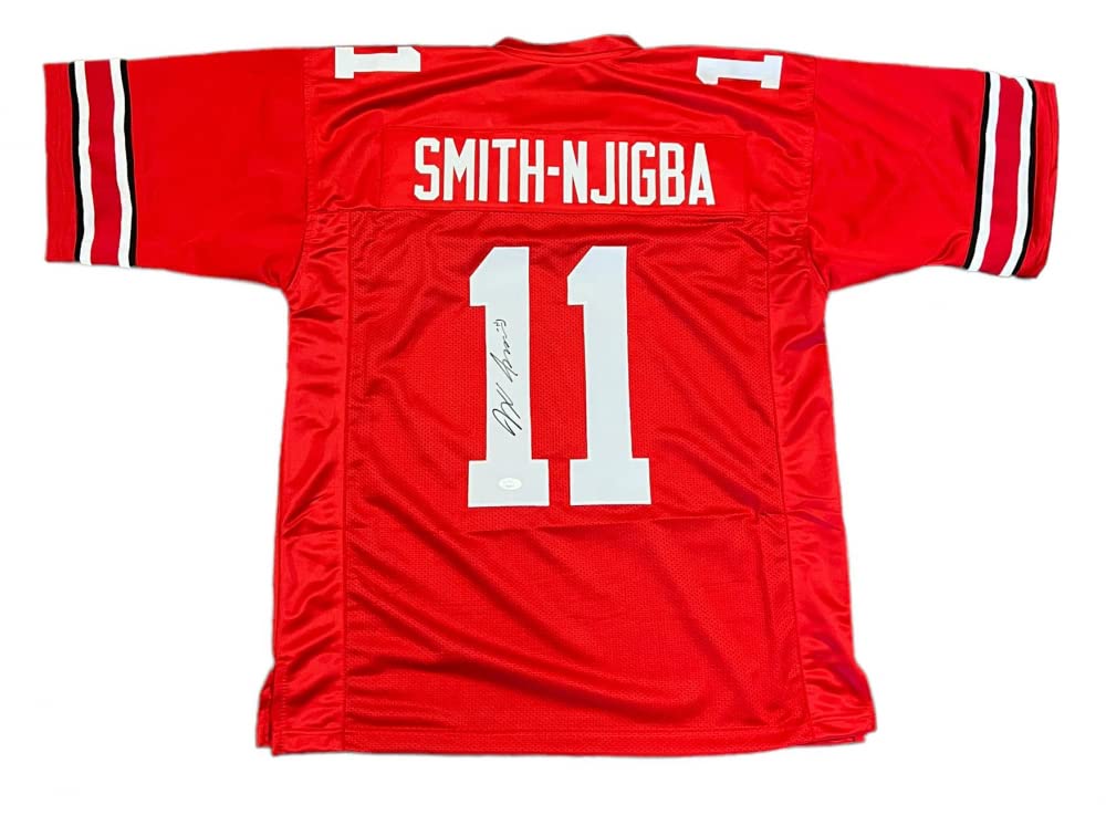 Jaxon Smith Njigba Ohio State Buckeyes Signed Autograph Custom Jersey Beckett Witnessed Certified