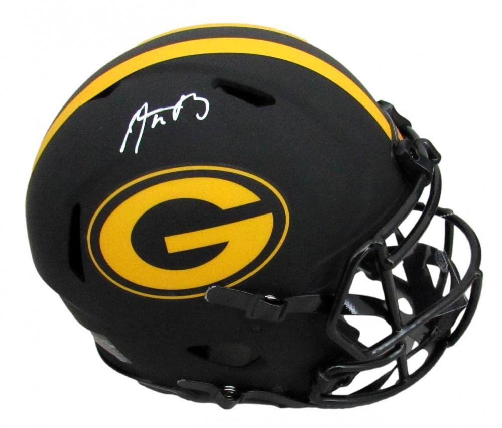 Aaron Rodgers Green Bay Packers Signed Autograph Proline Authentic Full Size Eclipse Speed Helmet Fanatics Certified