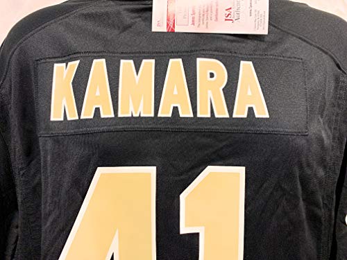 Alvin Kamara New Orleans Saints Signed Autograph Black Nike Game Jersey JSA Witnessed Certified