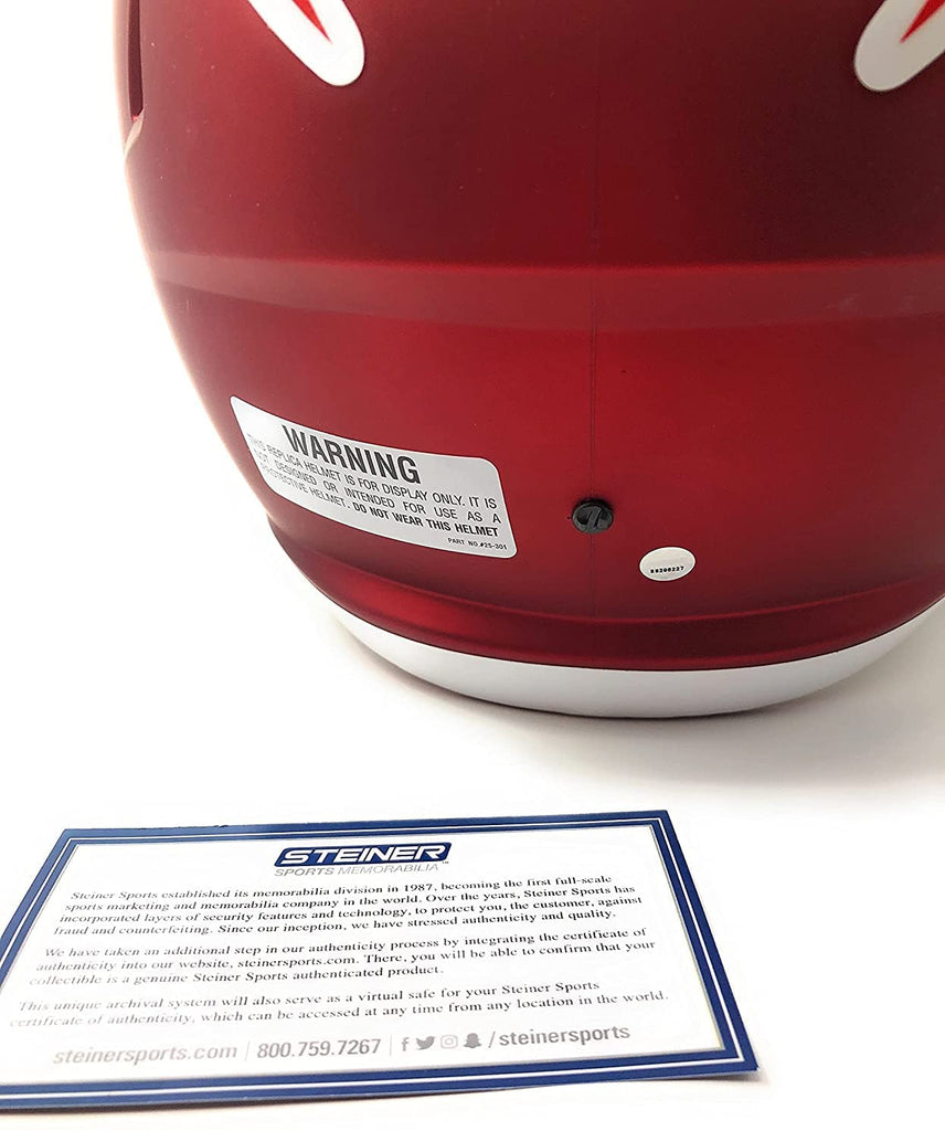 Rob Gronkowski New England Signed Autograph Full Size Blaze Speed Helmet Steiner Sports Certified
