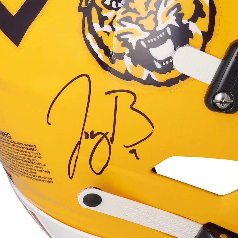 Joe Burrow LSU Tigers Signed Autograph Authentic On Field Speed FLEX Full Size Helmet 19 HEISMAN INSCRIBED Fanatics Authentic Certified