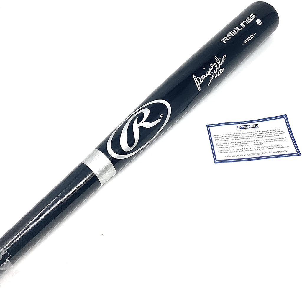 Bernie Williams New York Yankees Signed Autograph Black Baseball Bat Steiner Sports Certified