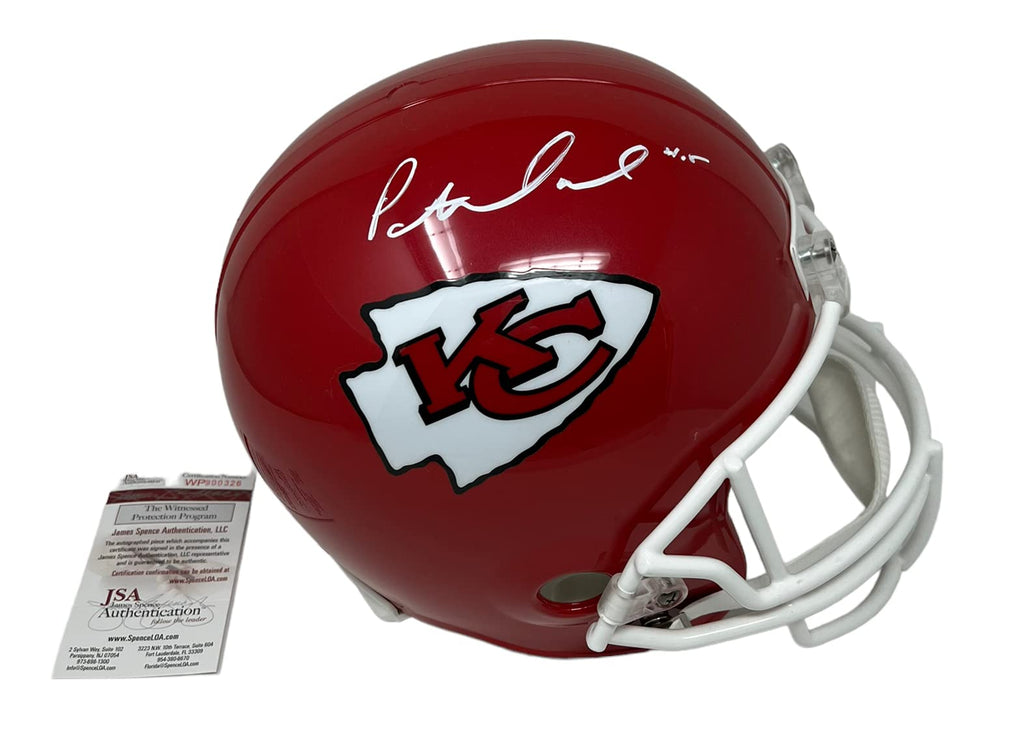 Patrick Mahomes Kansas City Signed Autograph Full Size Helmet Helmet Full Name JSA Certified