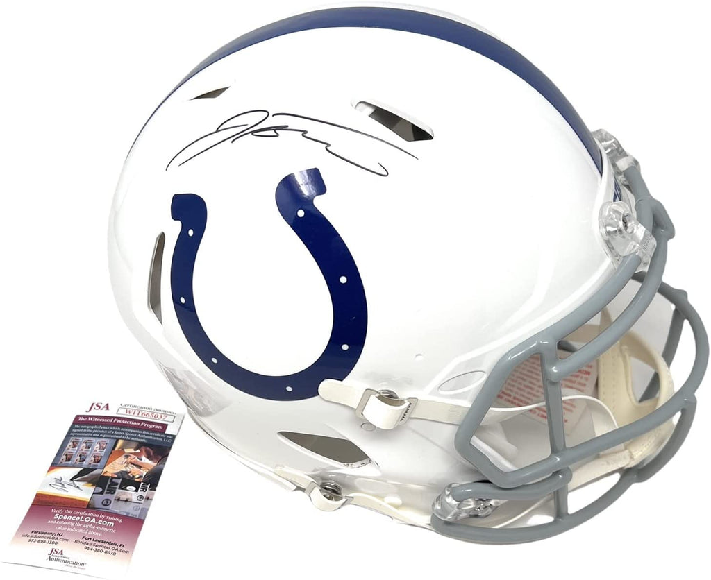 Jonathan Taylor Indianapolis Colts Signed Autograph Authentic On FIeld Speed Full Size Helmet JSA Witnessed Certified